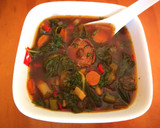 Foto del paso 7 de la receta: Sopa de hortalizas con miso, jengibre y col kale - veggie