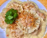 รูปขั้นตอนการทำที่ 6 ของ RAVIOLI USING DUMPLING WRAPPERS | ราวีโอลี่ขนมจีบ (ใช้เกี๊ยวห่อ)