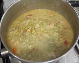 A picture of step 7 of Filippino Mung Bean Soup.