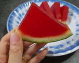 Hình bước làm 9 của món Thạch rau câu dưa hấu ngọt mát