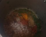 A picture of step 3 of Palak soyabean keema.