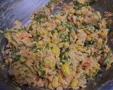 A picture of step 5 of Corn Tikki.