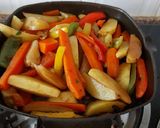 A picture of step 9 of Chicken Steak with stir fried Vegetables.
