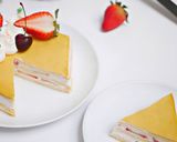 Foto langkah ke 6 dari resep Strawberry Layer Crepes / Mille Crepe.
