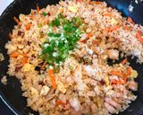 A picture of step 5 of Bacon & Shrimp Fried Rice.