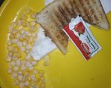 A picture of step 7 of Potatoes corn grill toast.