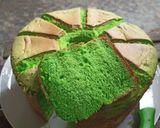Foto langkah ke 8 dari resep Ciffon Cake Pandan Menul Lembut tanpa pengembang.