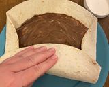 Édes banános tortilla tekercs recept fázis 3 fotója