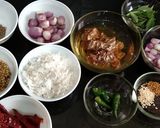 A picture of step 1 of Fish curry.