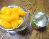A picture of step 1 of Mikan Tangerine Jello.
