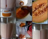 A picture of step 1 of AMIEs Melon Smoothie.