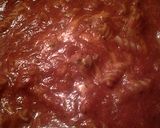 A picture of step 4 of simple sauce pasta.