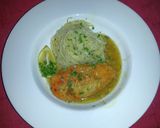 A picture of step 10 of Chicken Piccata.