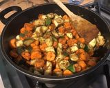Une image de l'étape 9 de Carottes et courgettes au cumin et coriandre.