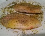 A picture of step 1 of Seared tilapia.