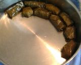 A picture of step 4 of Greek Meat-Stuffed Grape Leaves / Dolmadakia me Kima.