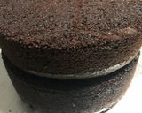 A picture of step 6 of Simple Fudge Cake.