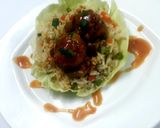 A picture of step 5 of Fried rice with veg manchurian.