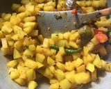 A picture of step 6 of Raw Papaya curry.
