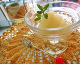A picture of step 12 of Pear Compote in Jelly With Panna Cotta.
