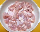 A picture of step 1 of Juicy and Delicious! Chicken Thigh Salty Karaage.