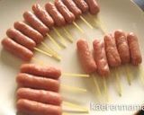 A picture of step 1 of Easy Miniature "Corn Dogs".