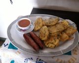 A picture of step 6 of Maru bhajia #quicksnackcontest #authorsmarathon.