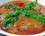 A picture of step 10 of Mutton Masala.