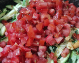 Foto del paso 5 de la receta: Pollo, Rajas con calabazas "Disque alambre a mi estilo"