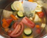 A picture of step 2 of Oanh’s French Vegetable Potage (Soup).