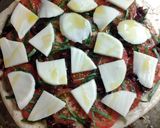 A picture of step 9 of Sammie's Margherita Pizza.