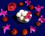 A picture of step 9 of Coconut Ladoo.