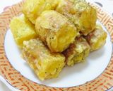 A picture of step 5 of Cheesy Chikuwa Fried Isobe-Style.