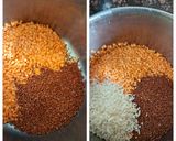 A picture of step 1 of Red lentils Ragi beetroot Dosa.