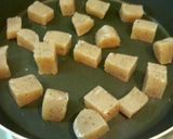 A picture of step 1 of Cubed Konnyaku "Steak" With Shiso Garlic Soy Sauce.
