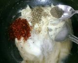 A picture of step 1 of Cheese corn coin.
