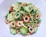A picture of step 5 of Chikuwa and Daikon Sprouts Tossed in Mayo-Miso Dressing.