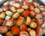 A picture of step 2 of The Black Jewels Of Fall - Basic Chesnuts Simmered In Their Inner Skins.