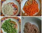 Foto langkah ke 2 dari resep Rollade ayam & sayur.