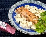 A picture of step 8 of [Rice Cooker Version] Salmon with Tofu.