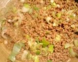 A picture of step 1 of Dan Dan Noodle Hot Pot with Lots of Cabbage and Bean Sprouts.