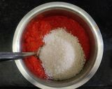A picture of step 2 of Spicy sweet red chili jam.