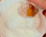 A picture of step 8 of “PANELLETS” (sweet potato balls made with coconut, pine nuts, or almonds).