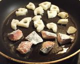 A picture of step 5 of Niigata-Style Bento - Lotus Root and Salmon with Kanzuri Ketchup.