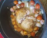 A picture of step 7 of Chicken and chalots in Dijon and white wine vinegar.