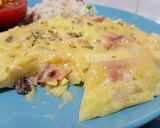 Foto del paso 4 de la receta Tortilla de patata y pavo individual con arroz tres delicias