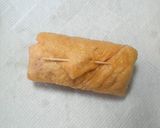 A picture of step 4 of Low-Carb Aburaage Spring Rolls.