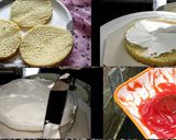 A picture of step 2 of Gel cake recipe without oven.