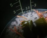 A picture of step 1 of Seven Colored Inari Sushi with Black Rice.