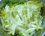 A picture of step 3 of Easy Mentsuyu Sesame Salad with Napa Cabbage and Tuna.